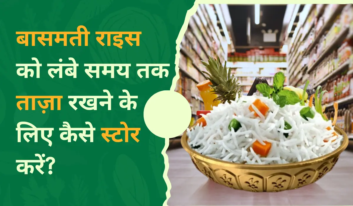 बासमती राइस को कैसे स्टोर करें