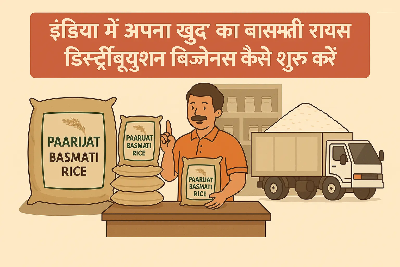 बासमती राइस डिस्ट्रीब्यूशन बिज़नेस